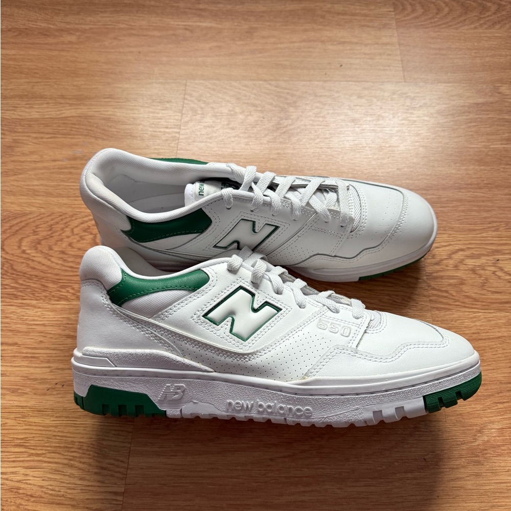 New Balance 550 White and Green - Picture 2 of 8